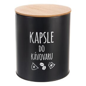Dóza pr. 16 cm Kapsule BLACK