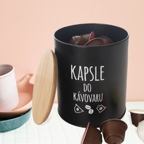 Dóza pr. 16 cm Kapsule BLACK