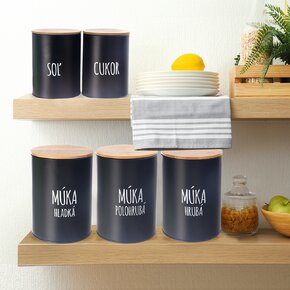 Dóza Cukor BLACK pr. 11 cm