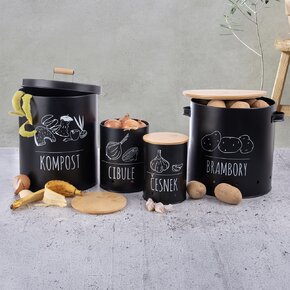 Dóza pr. 11 cm Cesnak BLACK