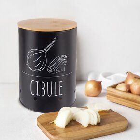 Dóza pr. 13 cm Cibuľa BLACK