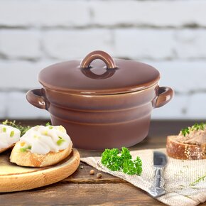 Hrniec na sadlo s vekom 0,34 l