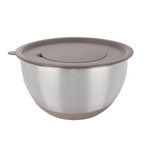 Šľahacia misa s vekom BEIGE pr. 21,7 cm