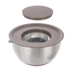 Šľahacia misa s vekom BEIGE pr. 21,7 cm