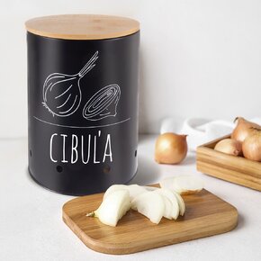 Dóza pr. 13 cm Cibuľa BLACK
