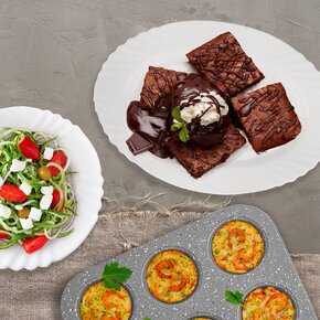 Servírovací tanier LUNA vlnky 23x15 cm