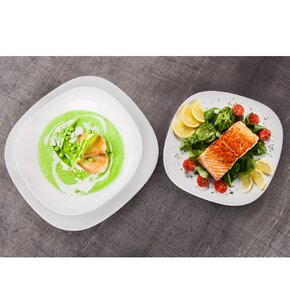 Hlboký tanier LUNA 22x22 cm