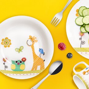Hlboký detský tanier ŽIRAFA pr. 19 cm