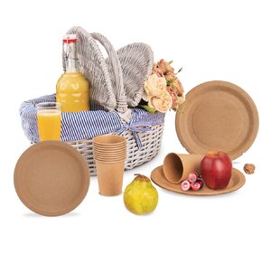 Tanier plytký NATURE pr. 18 cm 12 ks