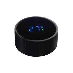 Termoska s teplomerom 0,45 l čierna