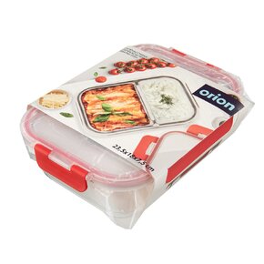 Zapekacia miska delená s vekom 23,5x18x7,5 cm