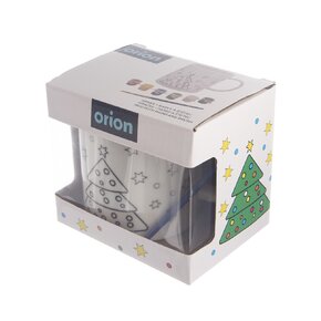 Hrnček s farbami a štetcom STROMČEK 0,38 l