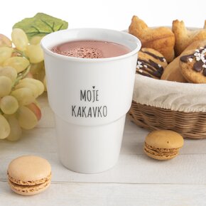 Hrnček bez ucha Moje kakavko 0,35 l
