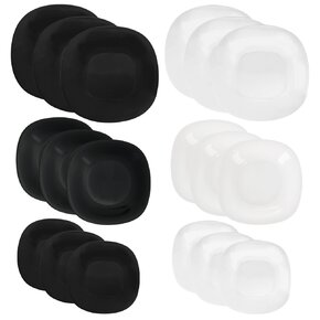 Jedálenská sada LUNA black and white 18 dielov