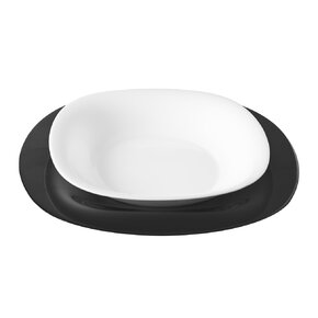 Jedálenská sada LUNA black and white 18 dielov