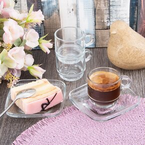 Hrnček s podšálkou Cozy 0,091 l 6 ks