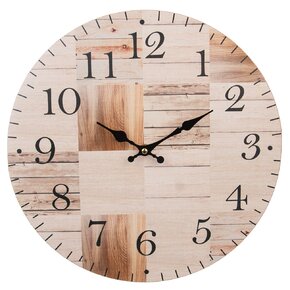 Hodiny nástenné Drevo pr. 33,5 cm