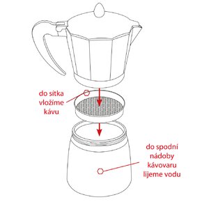 Moka kanvička 0,3 l