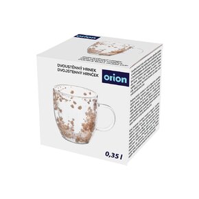 Dvojstenný hrnček DOUBLE kvety 0,35 l