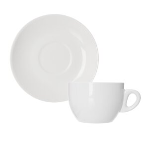 Hrnček s podšálkou MONA cappuccino 0,21 l 2 ks