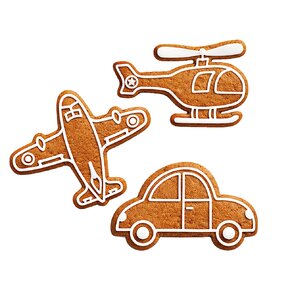 Vykrajovačka zem-vzduch sada 3 ks