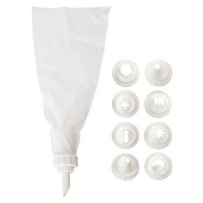 Cukrárske vrecko 26 cm s 9 špičkami, sada