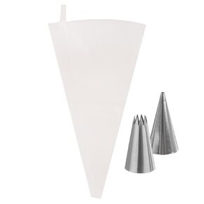 Cukrárske vrecko 30 cm s 2 špičkami, sada