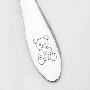 Polievková detská lyžica medvídek 1 ks