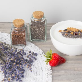 Fľaša s korkom 0,08 l