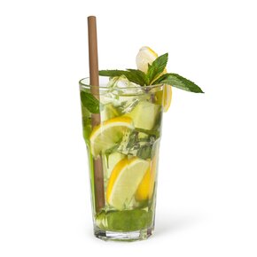 Nápojová slamka 4 ks s kefkou