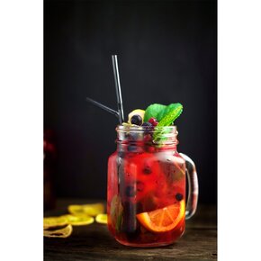 Nápojová slamka 4 ks s kefkou