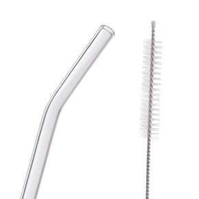 Nápojová slamka 4 ks s kefkou