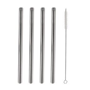 Nápojová slamka na smoothie 4 ks s kefkou