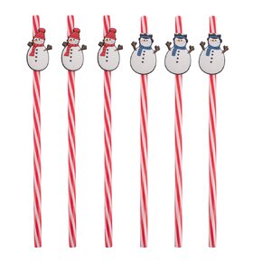 Nápojová slamka opakované použitie SNEHULIAK 6 ks