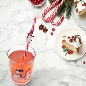 Nápojová slamka opakované použitie SNEHULIAK 6 ks