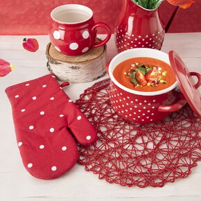 Kuchynská chňapka s magnetom BODKA