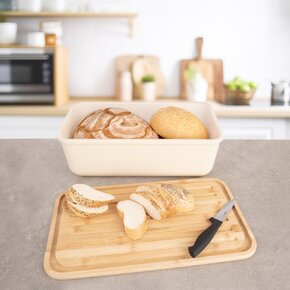 Chlebník BEIGE 40x23x13 cm