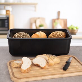 Chlebník BLACK 40x23x13 cm