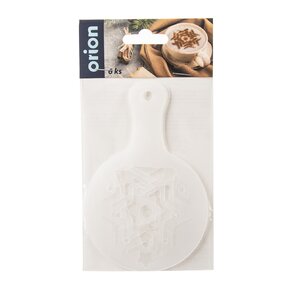 Zdobiace šablóny na kávu Vianoce set 6 ks