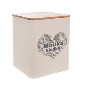 Dóza Mouka hladká SRDCE 11,5x11,5x14 cm
