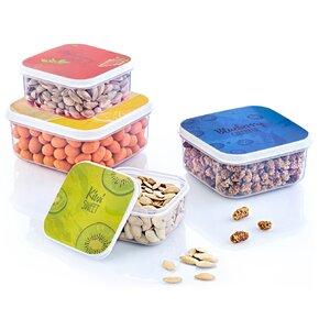 Box na desiatu Fruit 4 ks