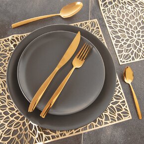 Jedálenské príbory Gold 24 dielov