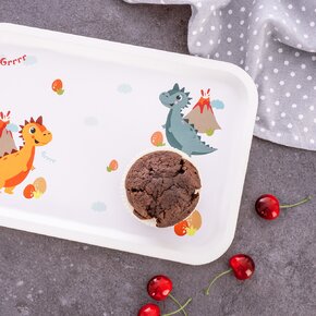 Servírovacia detská tácka DINO 30,5x21 cm