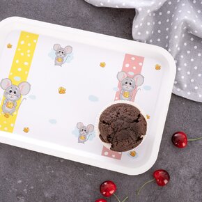Servírovacia detská tácka MYŠKA 30,5x21 cm