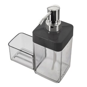 Dávkovač saponátu GREY s organizérom 0,56 l