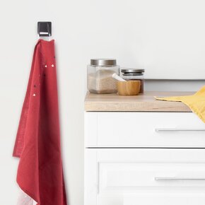 Háčik-držiak samolepiaci BLACK 2 ks