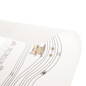 Prestieranie NEKONEČNÁ LÁSKA mačka 43x28 cm