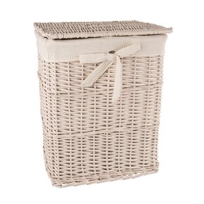 Bielizňový kôš s vekom béžový