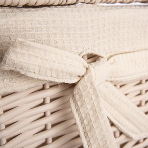 Bielizňový kôš s vekom béžový