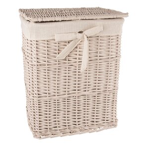 Prádelní koš s víkem béžový